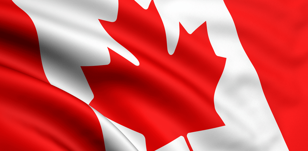 Developing the Canadian market Canadian flag fluttering in the wind