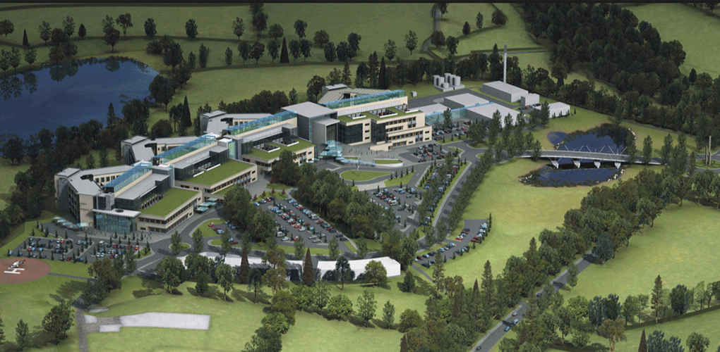 South West Acute Hospital Aerial view of the South West Acute Hospital in Enniskillen, Co-Fermanagh.