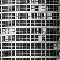 Obel Tower, Belfast, apartment windows.