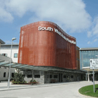 South West Hospital, Enniskillen, main entrance.